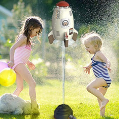 Water Jet Rocket Sprinkler Toy for Outdoor Fun