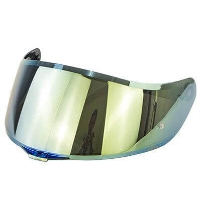 Motorcycle Helmet Lens With Anti Fog Spikes Replacement - iridium polycarbonate visor replacement for clear, durable anti-fog motorcycle helmet lens