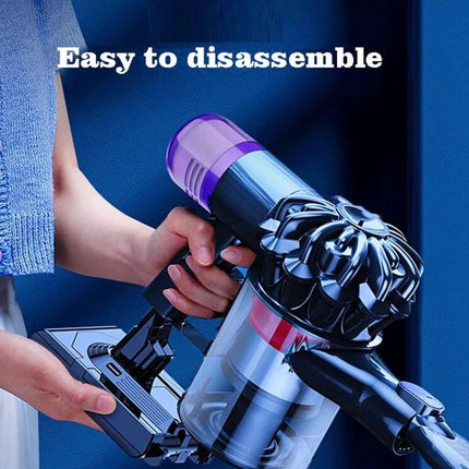Dyson V6 Handheld Vacuum Replacement Battery Pack installed in handheld vacuum showing easy disassembly and fireproof safety