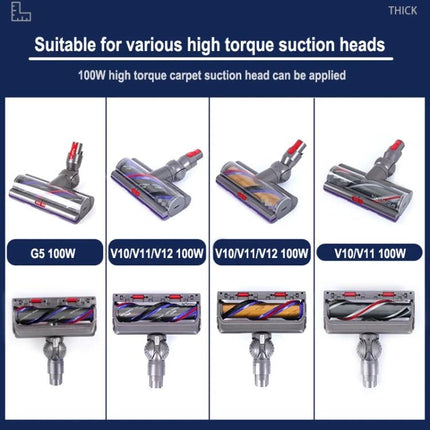 Replacement Suction Head with Wheels for Dyson Vacuums - compatible with V10 V11 100W high torque carpet heads for easy replacement and maintenance