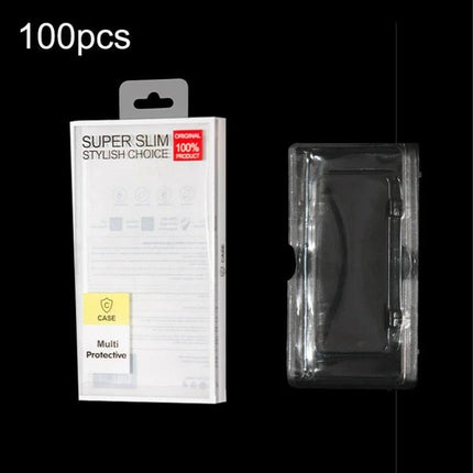 Universal Packaging Box for 6.1-6.7 Inch Phone Cases clear retail packaging for phone cases and accessories, 100pcs display
