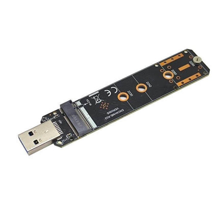 High-Speed USB Adapter for NVMe M.2 Solid State Drives showing USB connector and M.2 NVMe slot for external high-speed storage