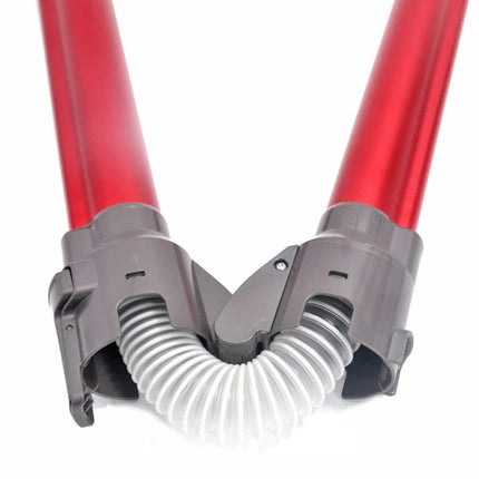 Dyson Foldable Extension Rod for Vacuum Cleaners in Red – flexible curved head reaches under furniture for hard-to-access cleaning