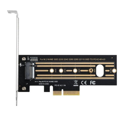 M.2 NVMe SSD Riser Card for PCI-E Slot Expansion in PCs - black PCIe adapter for adding M.2 NVMe SSDs to desktop PCI-E x4 slot