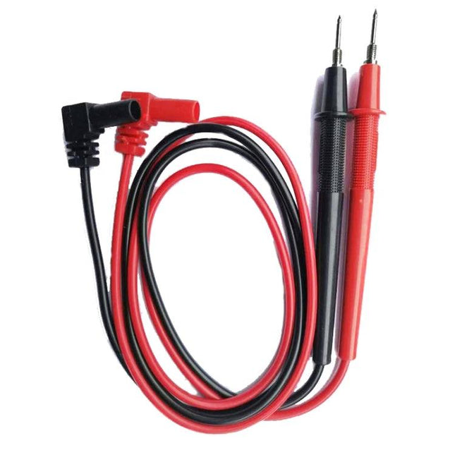 Multimeter Test Lead with Threaded Ends for Electrical Testing – red and black soft matte non-slip probes with threaded ends for reliable circuit measurements