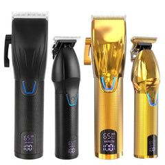 Professional Men's Electric Hair Clipper Set with Sculpting Accessories