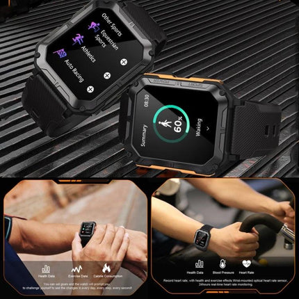 Versatile Smart Watch for Everyday Fitness and Activities - rugged smartwatch showing sports modes, heart rate and Bluetooth call features