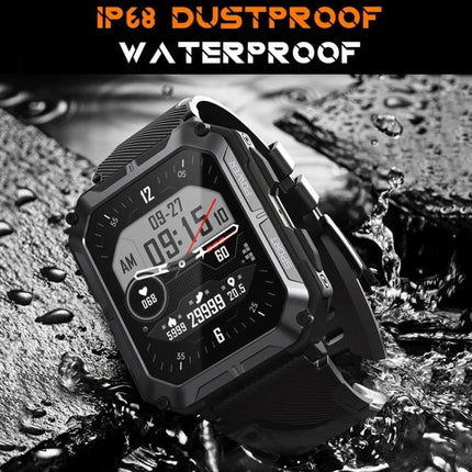 Versatile Smart Watch for Everyday Fitness and Activities - rugged waterproof fitness smartwatch showing heart rate, steps, Bluetooth call and sports modes