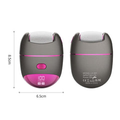 Women’s Electric Foot File and Callus Remover Machine with LED Light and LCD Display