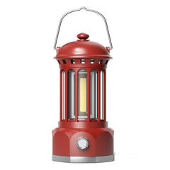 COB Retro Camping Lamp - Portable Outdoor Atmosphere Light with Storage and Dimming Features