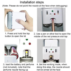 Smart Automatic Fragrance Dispenser with Light Sensor for Timed Spraying