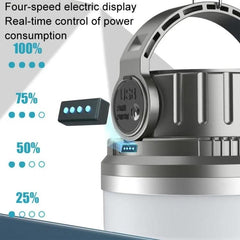 Eco-Friendly M10 Vintage Solar Camping Light with Portable Power Supply and Handheld Design