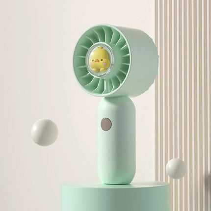 Handheld Mini Fan with Duck Design for Portable Cooling in Mint Green, Compact Desk And Portable Personal Cooling