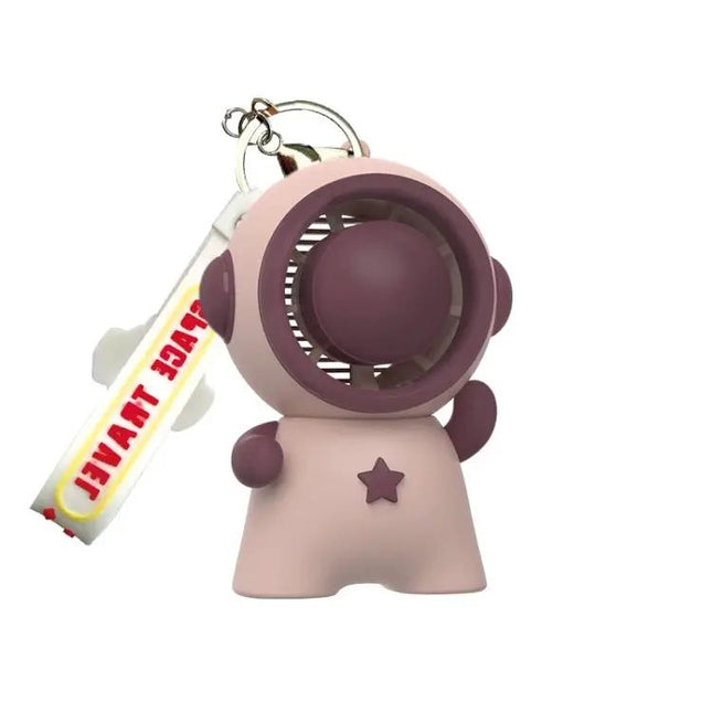 Astronaut Doll Pendant Lanyard Fan Portable Hands-Free Use