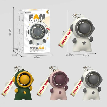 Astronaut Doll Pendant Lanyard Fan Portable Hands-Free Use