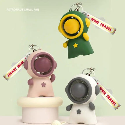 Astronaut Doll Pendant Lanyard Fan Portable Hands-Free Use