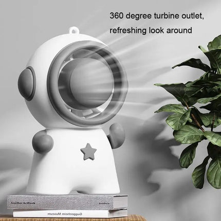 Astronaut Doll Pendant Lanyard Fan Portable Hands-Free Use