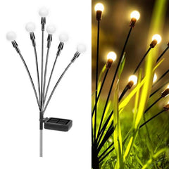 Magical Solar Firefly Garden Lights - 2 Sets of Waterproof Outdoor Illumination for Christmas