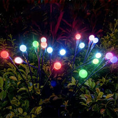 Magical Solar Firefly Garden Lights - 2 Sets of Waterproof Outdoor Illumination for Christmas