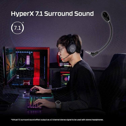 Noise-Canceling Microphone for HyperX Cloud Flight S Gaming attached to headset for clear in-game voice communication