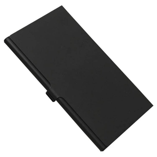 Aluminum Alloy Memory Card Storage Case for SD Cards in Silver and Black - black antimagnetic dustproof SD card protector