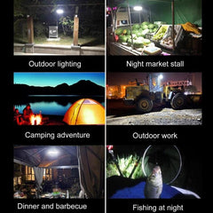 Versatile Solar-Powered Magnetic Camping Light