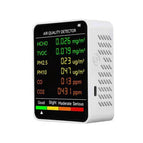 6 in 1 Air Quality Detector White / White