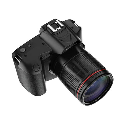 Wireless Night Vision Digital Camera for Everyday Photos and Videos - black DSLR-style Wi‑Fi camera with large zoom lens and night vision capability