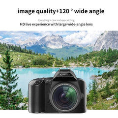 High-Definition 64MP Dual-Lens Wi-Fi Digital Camera with Night Vision and 4K Video Capability