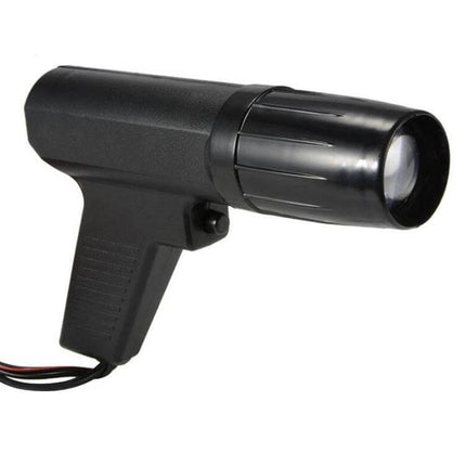 12V Automotive Ignition Timing Light Xenon Strobe Tester handheld strobe pistol with red and black leads for illuminating engine timing marks