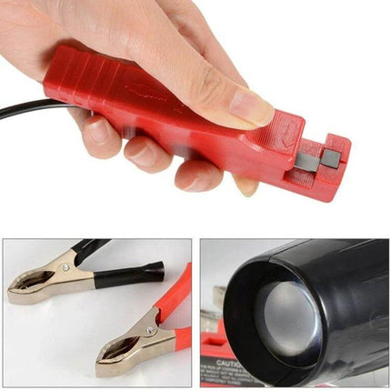 12V Automotive Ignition Timing Light Xenon Strobe Tester handheld induction clamp with red and black power leads and xenon strobe lens
