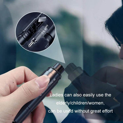 Emergency Safety Hammer for Car Window Escape and Breaking - compact handheld seatbelt cutter and window breaker for quick vehicle escape