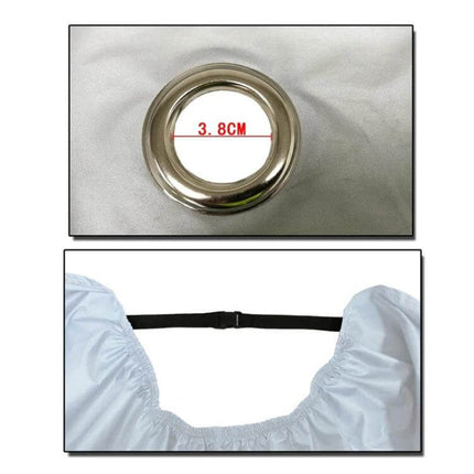 Motorcycle Rain Cover Sizes M, L, XL for Rain Dust and Sun — nickel-plated anti-theft keyhole and adjustable buckle, 190T waterproof fabric