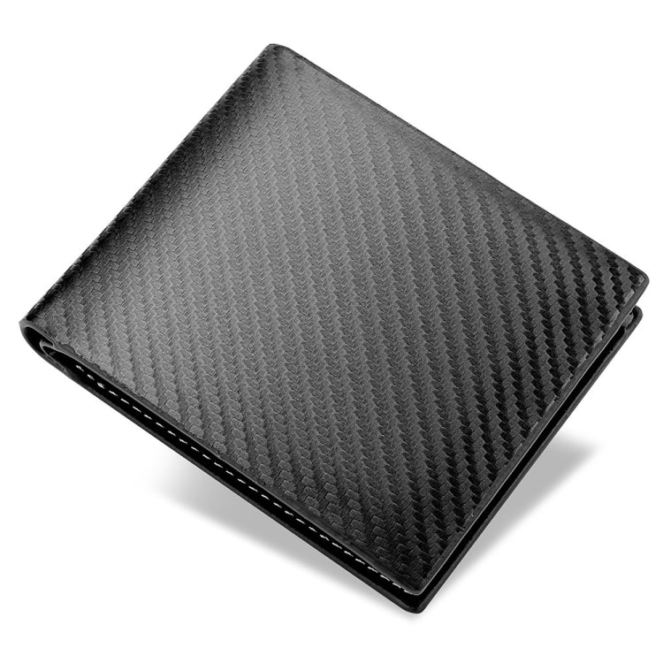 Men Wallet Carbon Fiber Horizontal Business Wallet Card Holder, k3260 Grey, k3260 Coffee