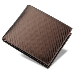 Carbon Fiber Men's Business Wallet - Elegant Horizontal Card Holder