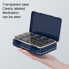 Weekly Pill Organizer with 24 Compartments for 3 Daily Doses – Moisture-Proof and Portable Medication Storage Box