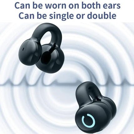 Single Ear Stereo Ear Clamp Type Bone Conduction Bluetooth Earphone, YX09 (Black), YX09 (White), YX09 (Skin Color)