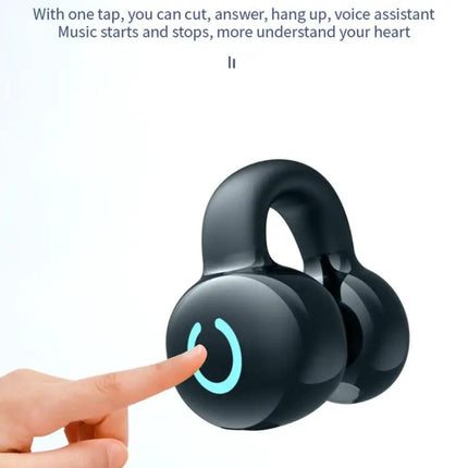 Single Ear Stereo Ear Clamp Type Bone Conduction Bluetooth Earphone, YX09 (Black), YX09 (White), YX09 (Skin Color)