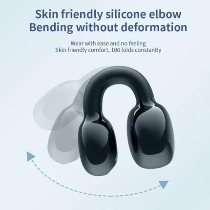 Single Ear Stereo Ear Clamp Type Bone Conduction Bluetooth Earphone, YX09 (Black), YX09 (White), YX09 (Skin Color)