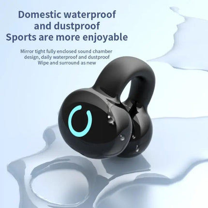 Single Ear Stereo Ear Clamp Type Bone Conduction Bluetooth Earphone, YX09 (Black), YX09 (White), YX09 (Skin Color)