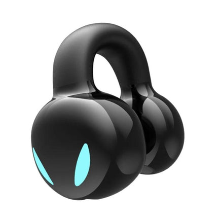 Clip On Bluetooth Earphones With Secure Outside Ear Clip For Commute black sleek clip-on design for workouts and commuting