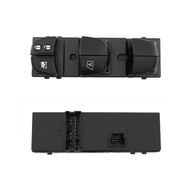 Nissan Juke Window Switch Button Replacement Assembly shown front and back view ABS power window switch module