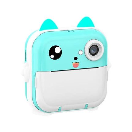 Children's Instant Camera With Cute Bunny Ears And Printer