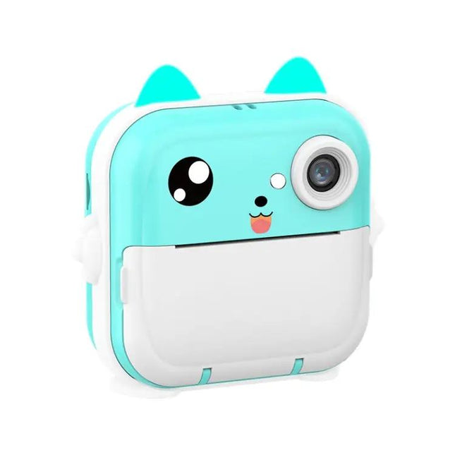Children's Instant Camera With Cute Bunny Ears And Printer