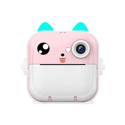 Children's Instant Camera With Cute Bunny Ears And Printer