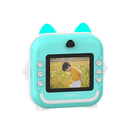 Children's Instant Camera With Cute Bunny Ears And Printer