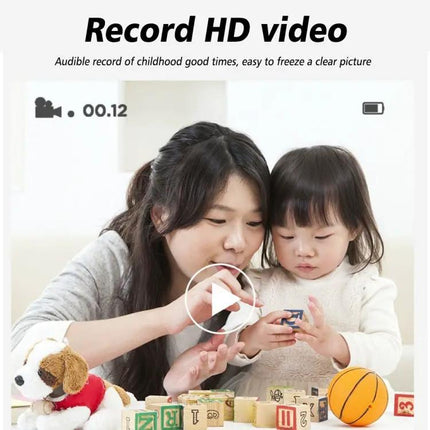 Children's Instant Camera With Cute Bunny Ears And Printer