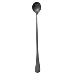 Thickened Round Mixing Spoon with Long Handle - 304 Stainless Steel for Coffee and Ice Drinks