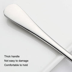 Thickened Round Mixing Spoon with Long Handle - 304 Stainless Steel for Coffee and Ice Drinks