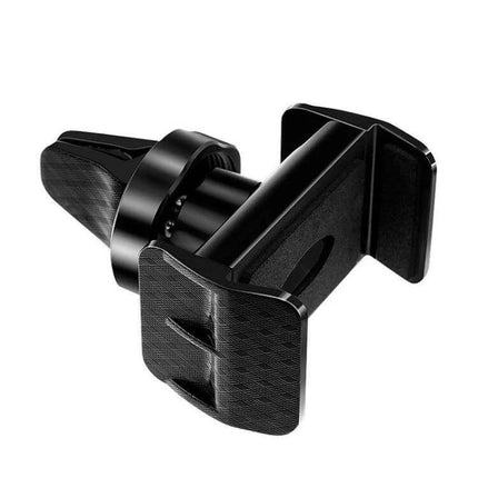 360 Degree Rotating Car Air Vent Phone Holder For GPS — black ABS vent-mounted phone holder with 360° swivel for 3.5–6.5 inch smartphones